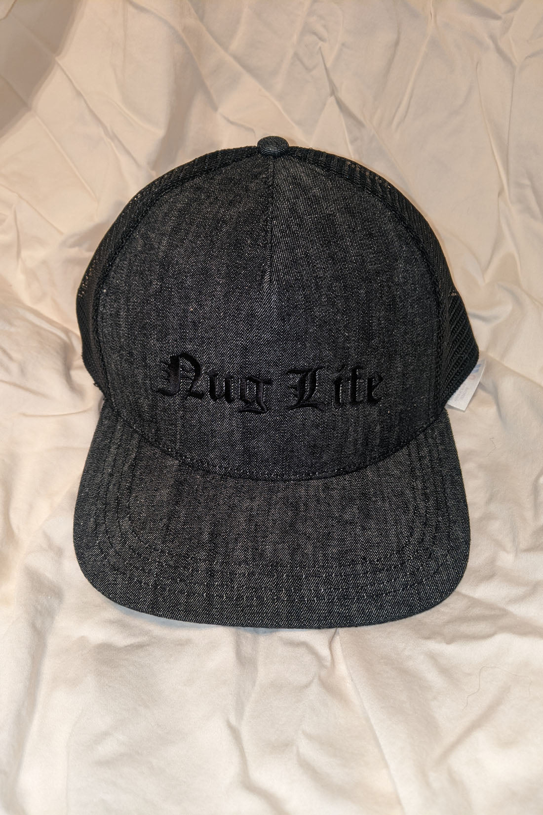 Black Denim Snapback